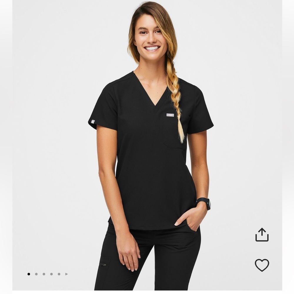Catarina scrub top -Black L